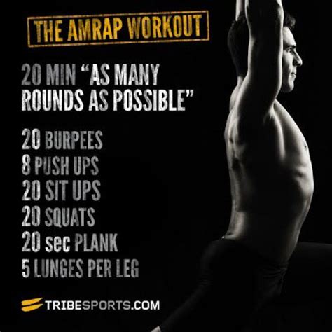 20 Min Amrap Amrap Workout Morning Workout Workout