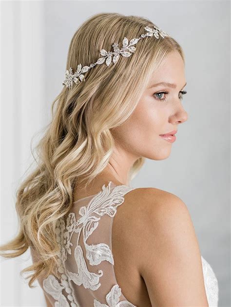 Halos Hair Vines And Garlands — Bel Aire Bridal Hair Vine Bridal Halo