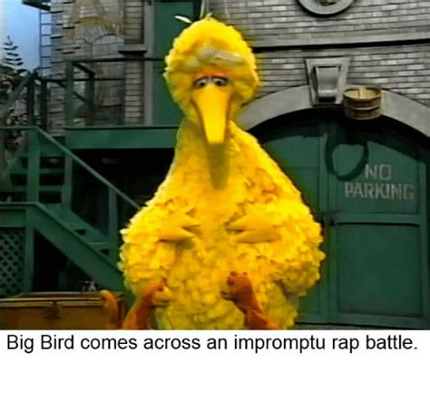 No Parking Big Bird Comes Across An Impromptu Rap Battle