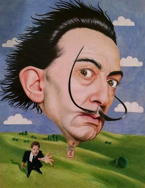 Salvador Dali By Lydia Webb Quayle Handmade Art Drawings Art