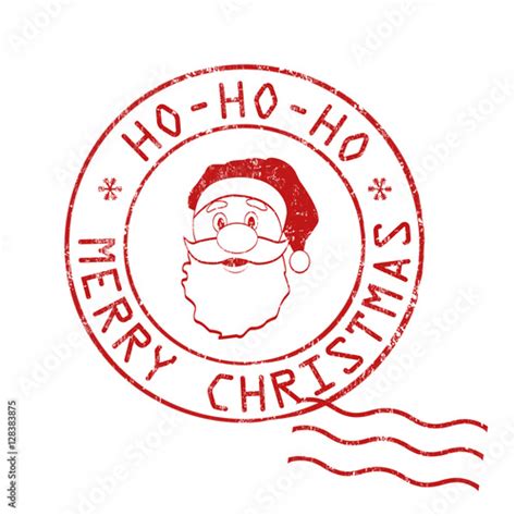 Ho Ho Ho Merry Christmas Sign Or Stamp Stock Image And Royalty Free Vector Files On Fotolia