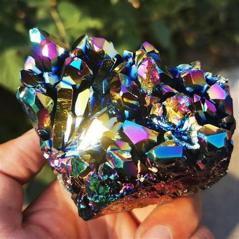 Beautifulrare Natural Quartz Crystal Vug Clustertitanium Etsy