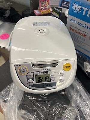Tiger JBV S10U 5 5 Cup Microcomputer Rice Cooker White NEW