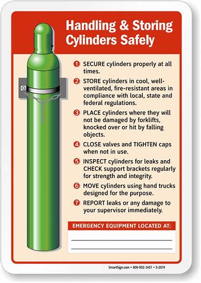 Gas Cylinder Cylinders Handling Safe Instructions Compressed
