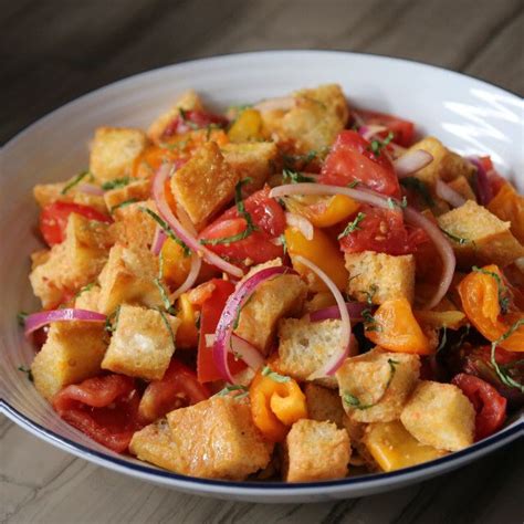 Classic Panzanella By Valerie Bertinelli Panzanella Salad Best Italian