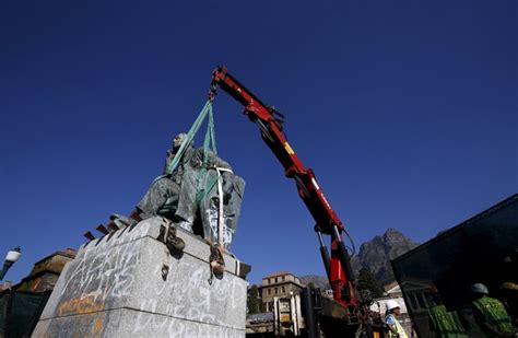 Cape Town University Removes A Statue Of Apartheid Leader Cecil Rhodes