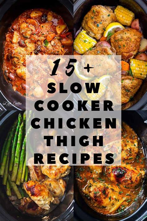 So i got to work at home and created a healthier version. The 15+ Best Slow Cooker Chicken Thigh Recipes - Green ...