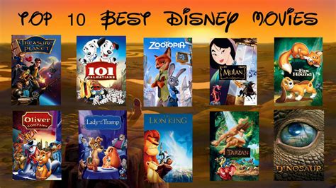 Top 10 Best Disney Movies By Foxylvr2189 On Deviantart