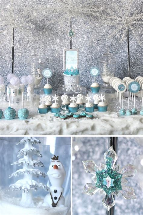 Trend Alert Frozen Party Sweets Table Hostess With The Mostess