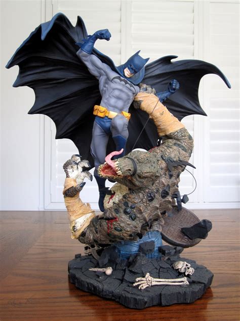 Batman Vs Killer Croc Statue Dc Classic Confrontations Pics Page 2