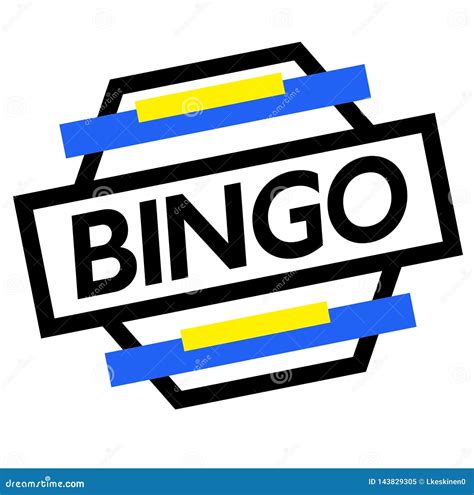 Bingo Stamp On White Stock Vector Illustration Of White 143829305