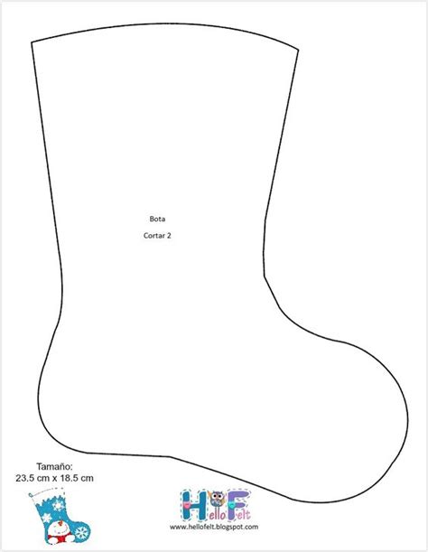 10 Moldes Para Hacer Bonitas Botas Navideñas En Fieltro Lodijoella
