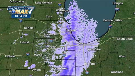 Chicago Weather Live Radar Snowstorm Dumps 4 9 Inches Lake Effect