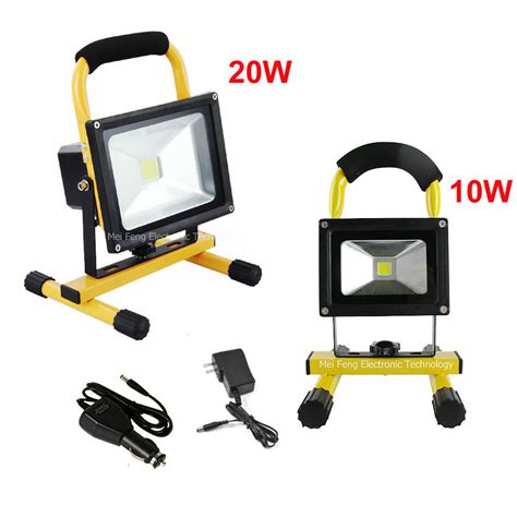 Dhl Shipping 10w 20w Led Floodlight Outdoor Cordless Rechargeable Led