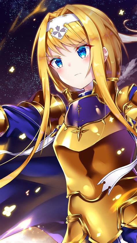 Alice Sao With Sword From Alicization Anime Wallpaper 8k