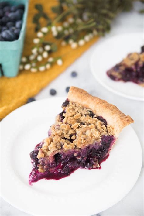 Blueberry Crumb Pie Made To Be A Momma