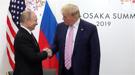Putin Laughs After President Trump Playfully Tells Him Don T Meddle