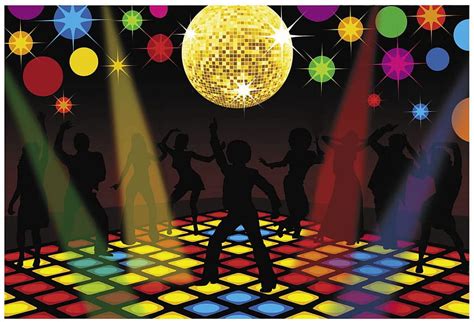 9 Ft X 6 Ft Disco Ball Dance Floor 70s Groovy Party Decoration