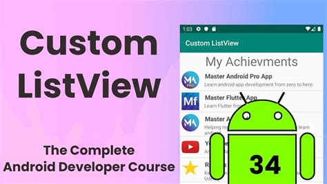 Custom ListView Android Tutorial 34 YouTube
