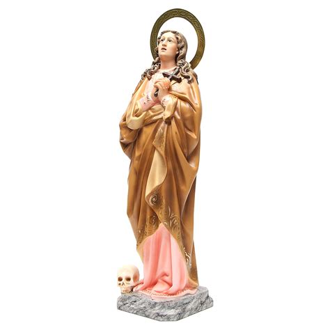 Mary Magdalene Statue In Wooden Paste 60cm Elegant Finish Online