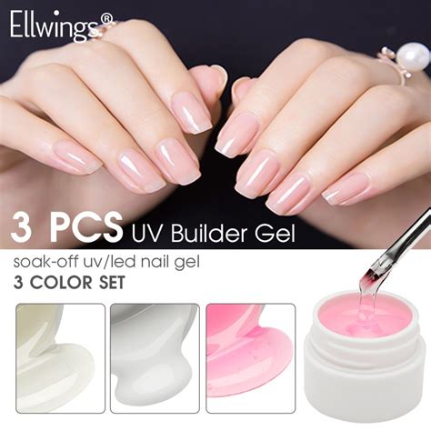 Aliexpress Com Buy Ellwings Colors Uv Builder Gel Varnish Nail Tips