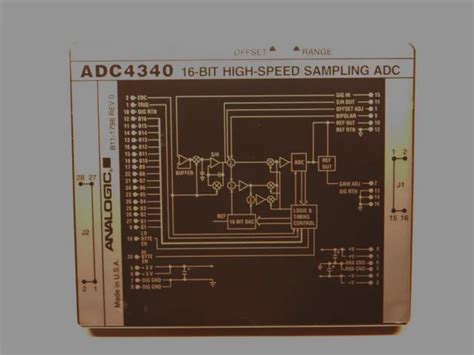 Vintage Analogic Adc4340 16 Bit 200khz Sampling A D Converter New 99 99 Picclick