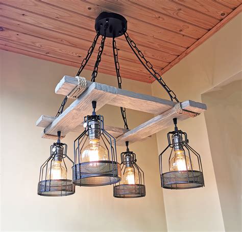 Rustic farmhouse light fixtures image and description. Rustic Light Fixture - Hanging Light - Rustic Lighting ...