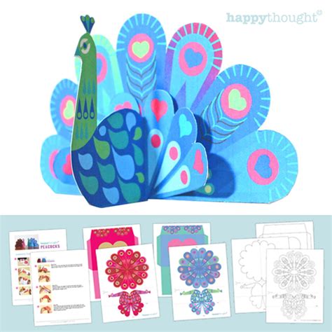 spread the love with these darling paper peacocks