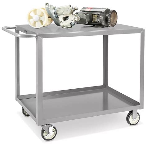 Uline Welded Steel Flat Shelf Cart 42 X 24 X 35 H 3037 Uline