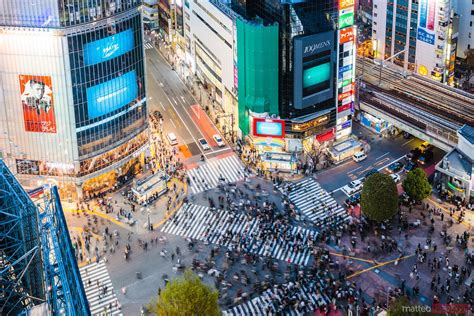 Famous Shibuya Pedestrian Crossing Tokyo Japan Royalty Free Image