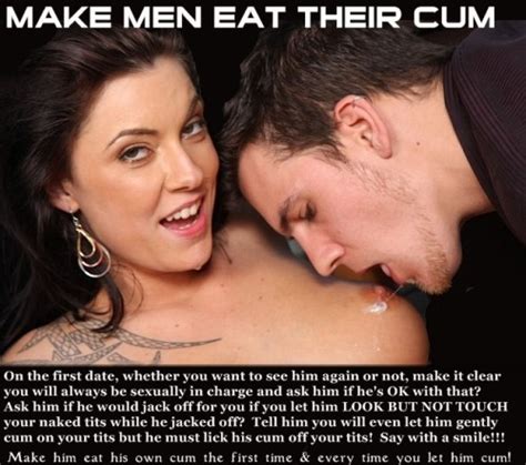 Femdom Cum Eat Tits