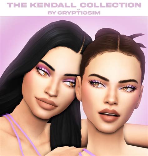 The Kendall Collection Crypticsim On Patreon Sims 4 Cc Makeup