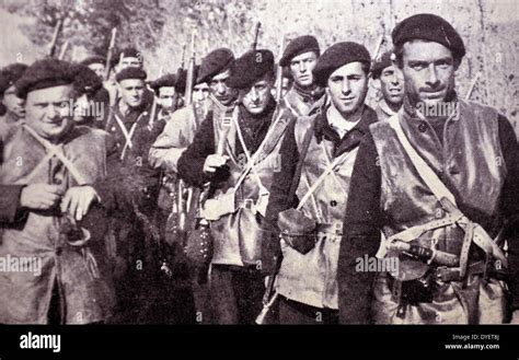 Spanish Civil War Soldiers From The International Brigade Republican
