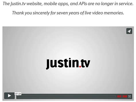 Twitchs Birthplace Justintv Shuts Down Technology News