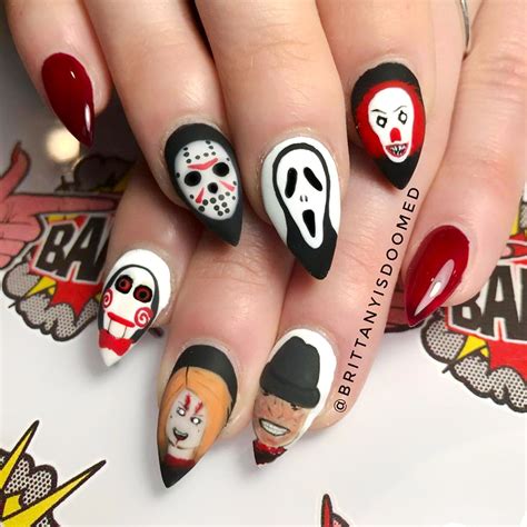 To help nail which shape is right for you (get it?), we consulted manicure expert elissa schell from the v spot nail spa for a primer on each shape this shape is similar to square nails, but the edges are a lot softer. 19 Halloween Nail Art Designs To Recreate At Home ...