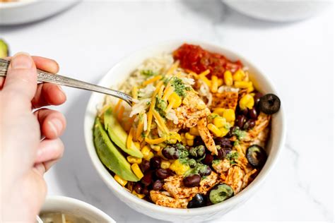 Easy Chicken Taco Bowls The Frugal Farm Wife