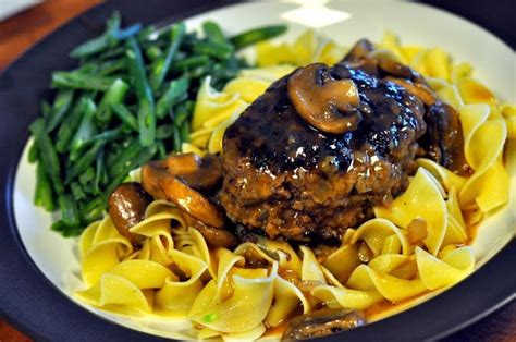 It's pure and holy comfort food. Salisbury Steak with Mushrooms | Salisbury steak, Beef ...