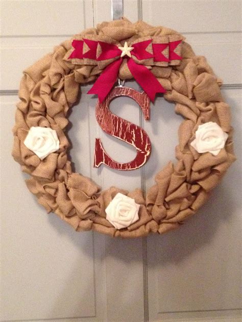 Southern charm! | Burlap wreath, 4th of july wreath, Crafty