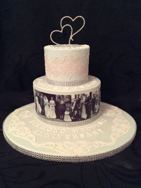 Your wedding anniversary is a special day. Diamond wedding anniversary cake for my parents | Diamond ...