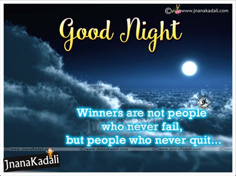Good Night Wishes Quotes in English-Motivational English Thoughts