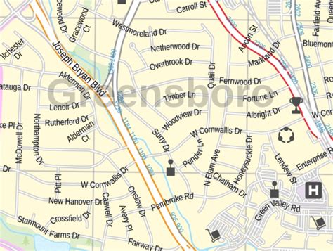 Greensboro Nc Map
