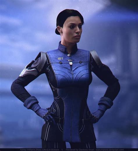 Me3 Ashley With Me1 Look Mass Effect Ashley Ashley Williams Mass Effect Mass Effect Art Mass