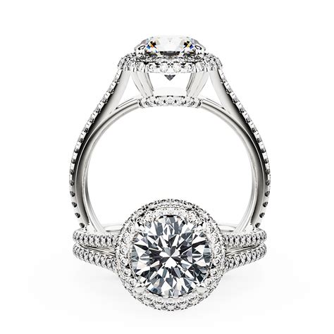 Halo Diamond Engagement Rings Online Tailored Jewel™ My
