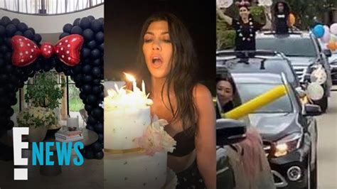 kourtney kardashian celebrates birthday in quarantine e news youtube