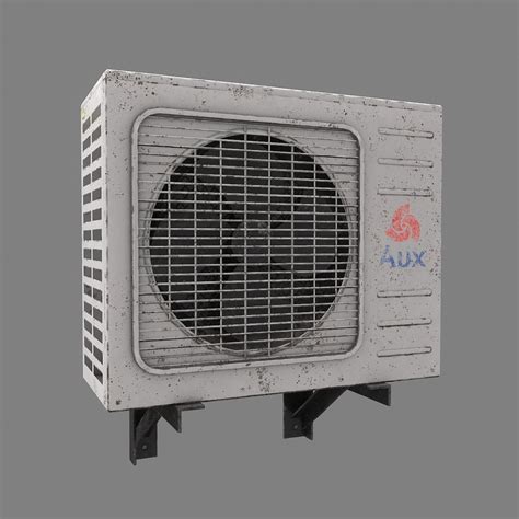 Air Conditioner Old 3D Model 45 Fbx Unknown Free3D