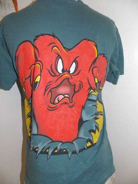 Vintage Looney Tunes 1990s Gossamer Mens T Shirt Size M Medium Nerd