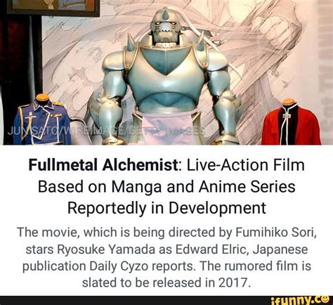 Fullmetal Alchemist Live Action Film Based On Manga And Anime Series