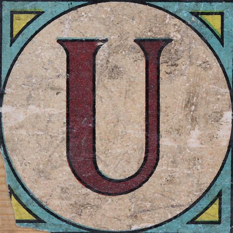 Vintage Brick Letter U Leo Reynolds Flickr