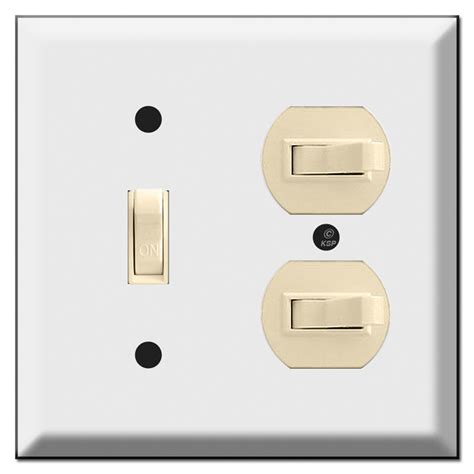 Deep Vertical And Horizontal 3 Toggle Switch Plate Covers