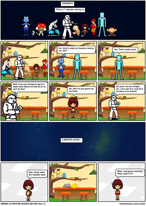 Among Us Rhythm Heaven Edition Part 1 Comic Studio